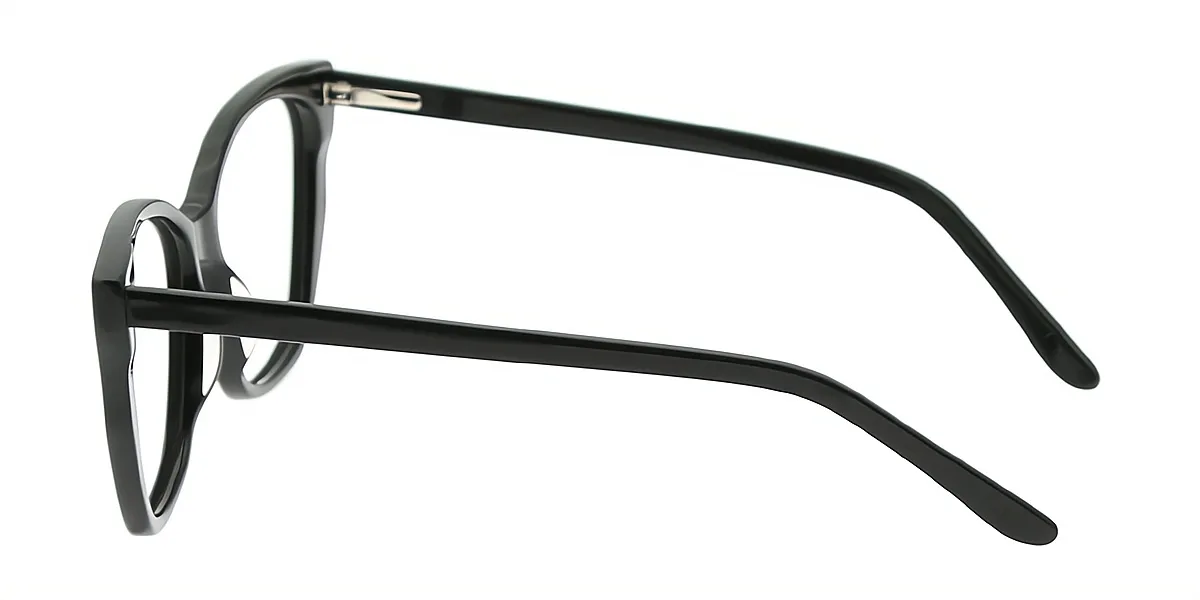Black Butterfly Ornate Acetate Eyeglasses