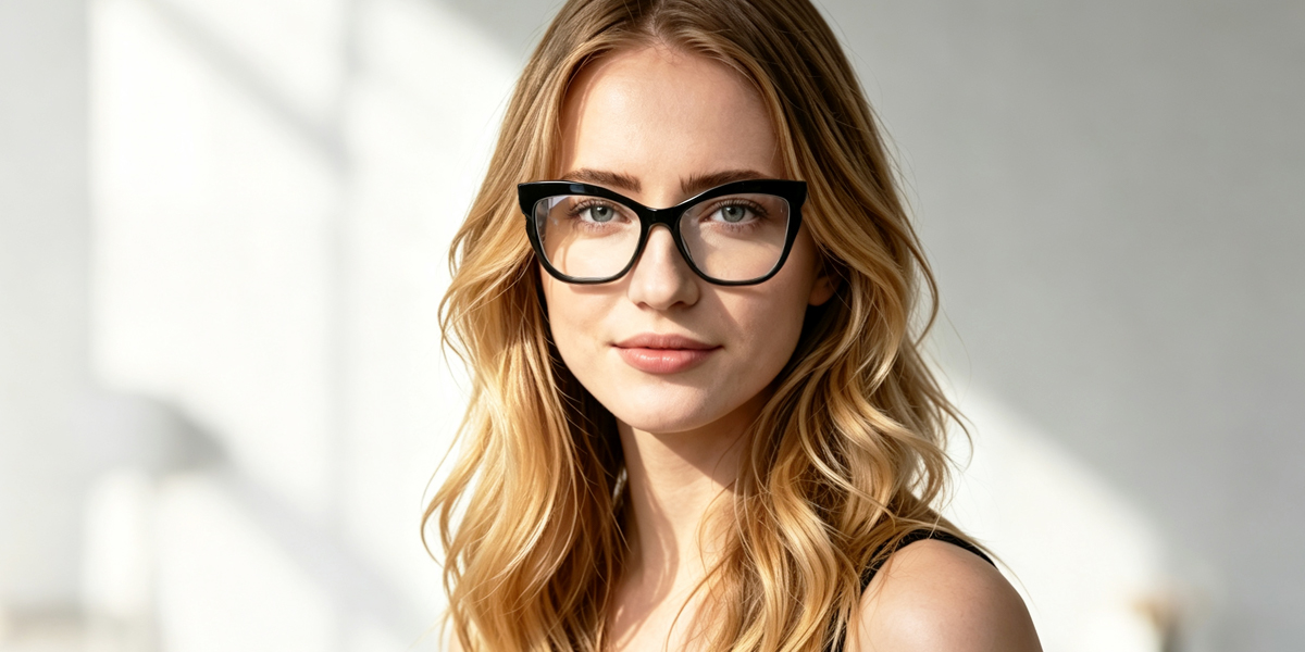 Black Butterfly Ornate Acetate Eyeglasses