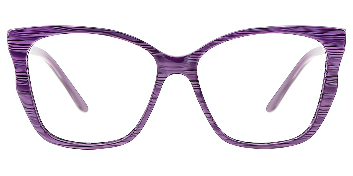 Purple Butterfly Ornate Acetate Eyeglasses