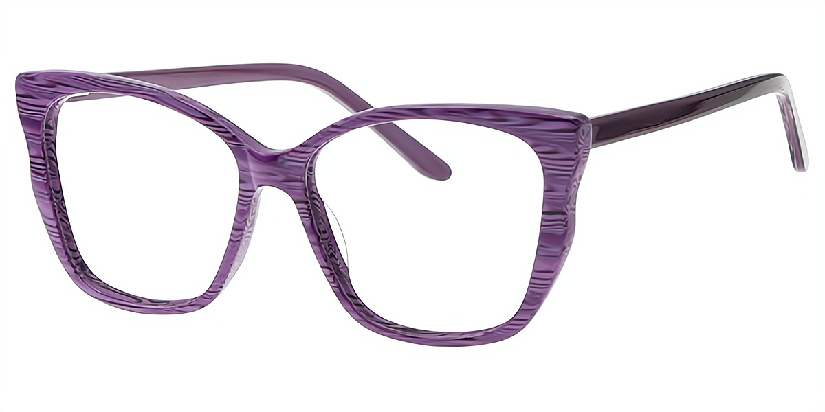 Purple Butterfly Ornate Acetate Eyeglasses