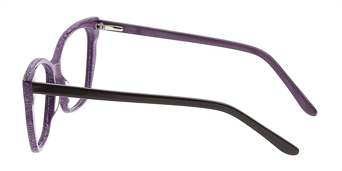 Purple Butterfly Ornate Acetate Eyeglasses