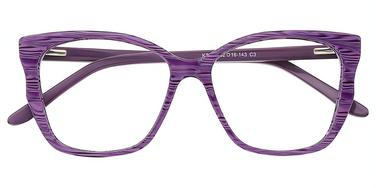 Purple Butterfly Ornate Acetate Eyeglasses