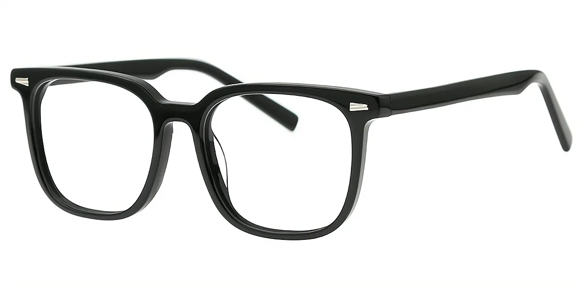 Black Square Classic Acetate Eyeglasses