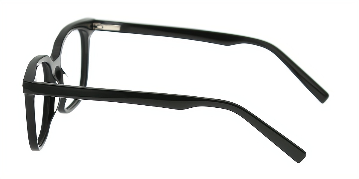 Black Rectangle Classic Acetate Eyeglasses