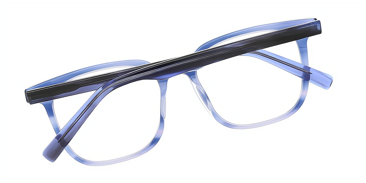 Blue Square Classic Acetate Eyeglasses