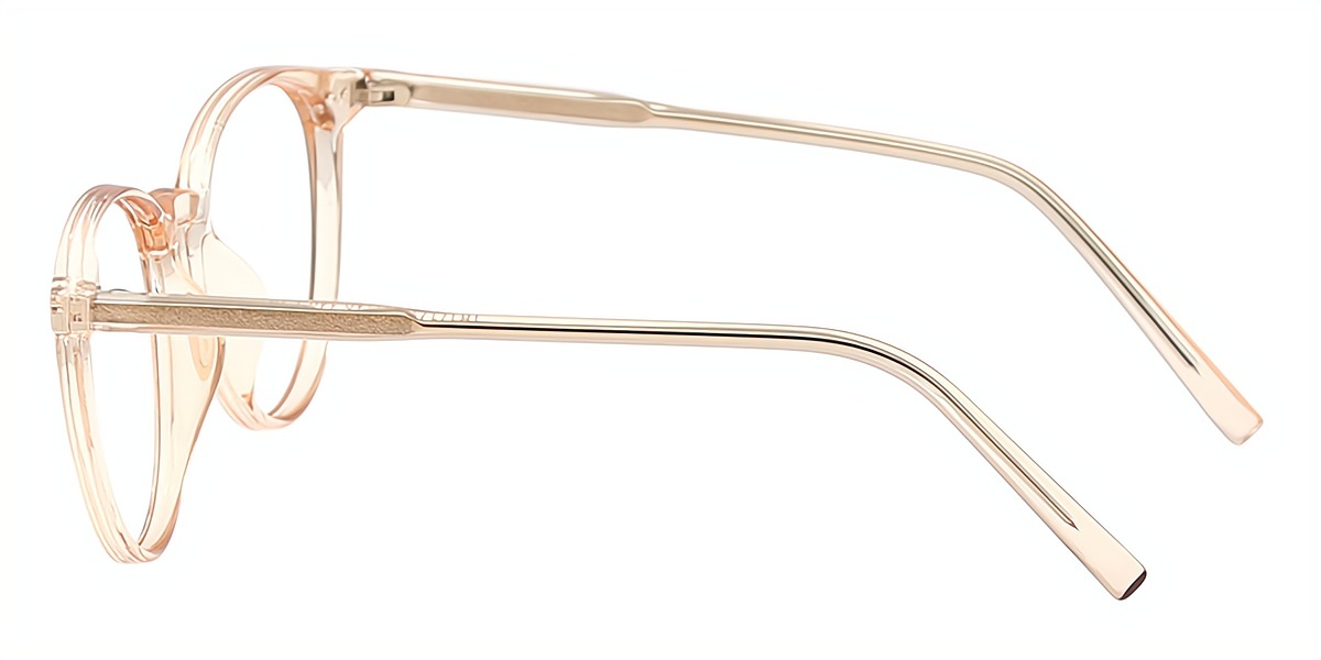 Brown Oval Simple TR90 Eyeglasses