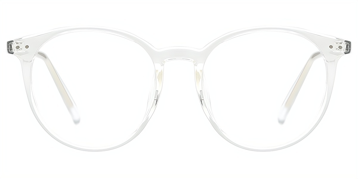 Clear Oval Simple TR90 Eyeglasses