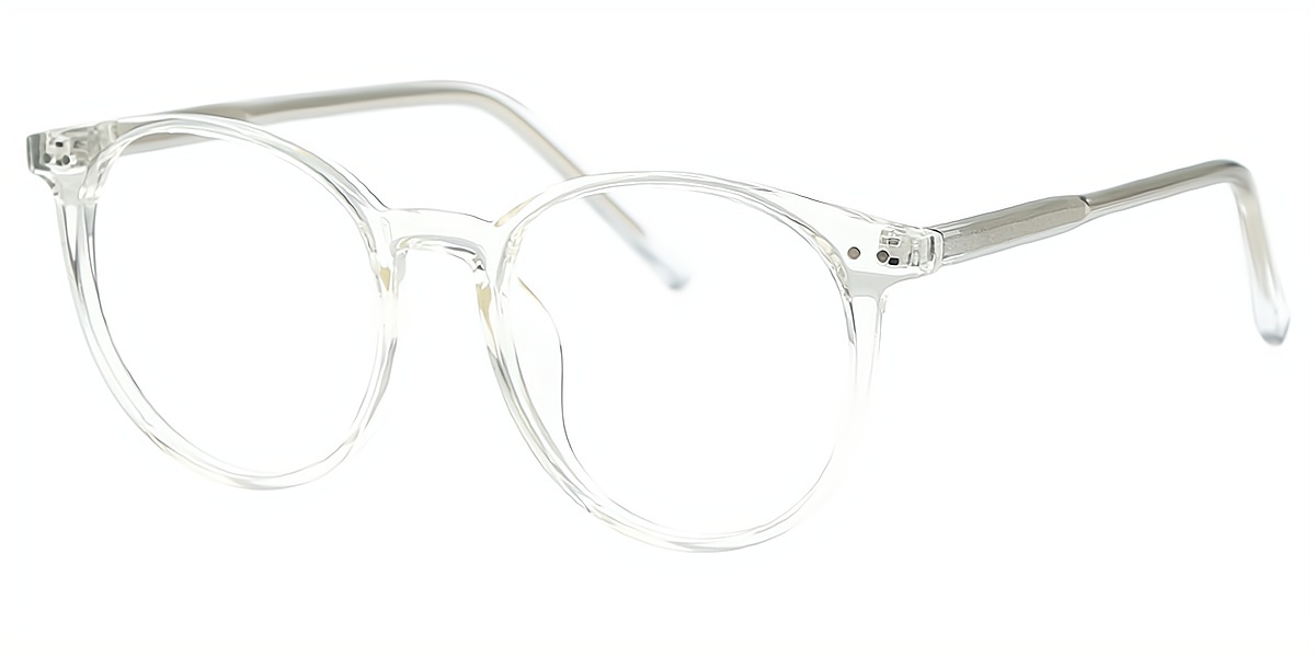 Clear Oval Simple TR90 Eyeglasses