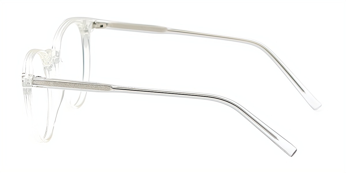 Clear Oval Simple TR90 Eyeglasses