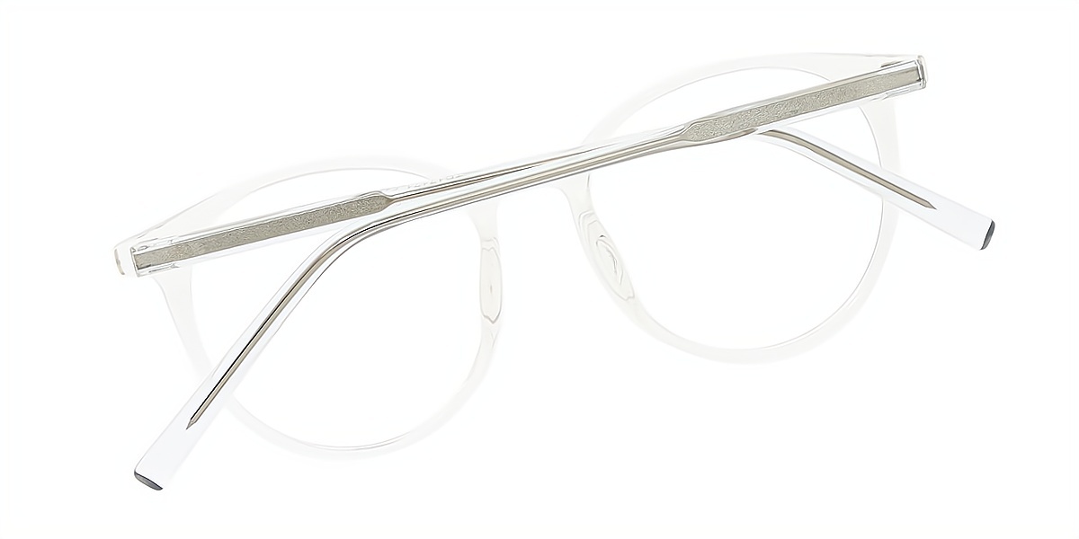 Clear Oval Simple TR90 Eyeglasses