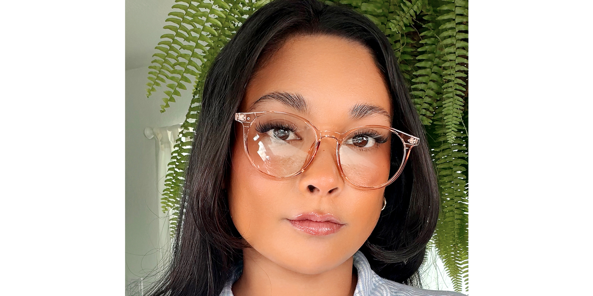 Brown Oval Simple TR90 Eyeglasses