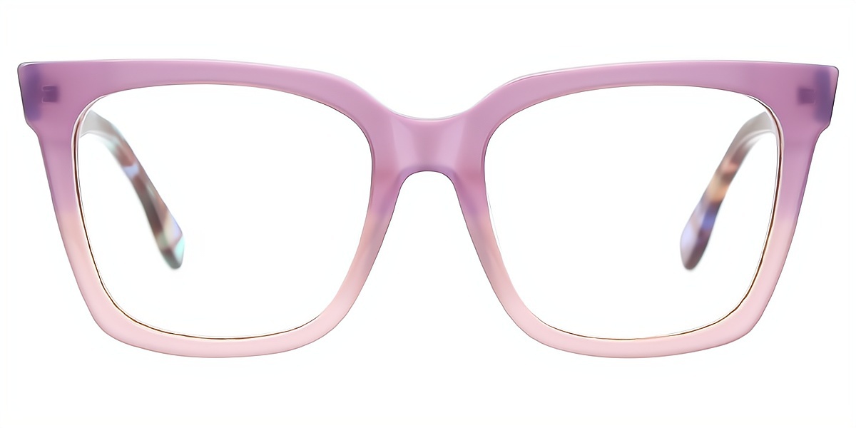 Purple Butterfly Unique Oversized Acetate Eyeglasses