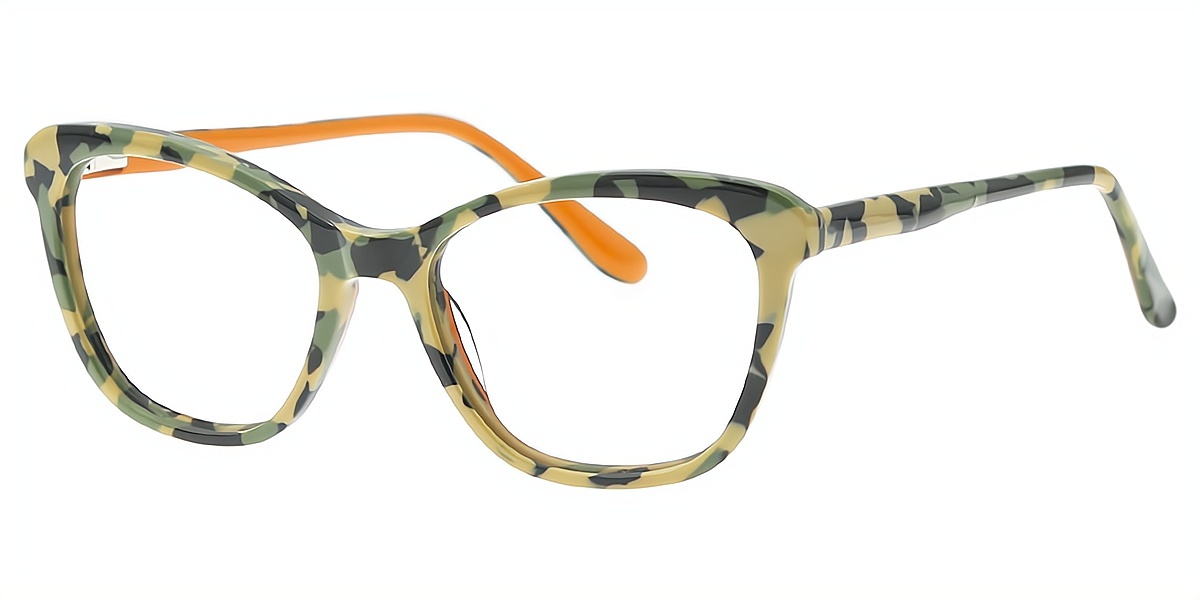 Green Butterfly Chic Acetate Eyeglasses