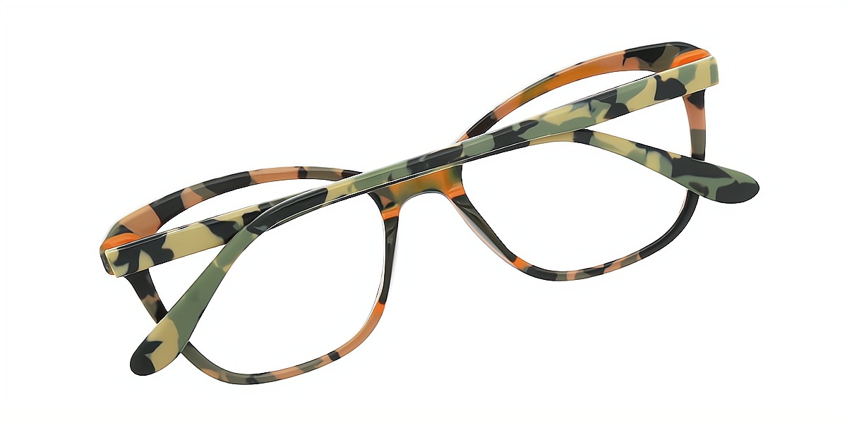 Green Butterfly Chic Acetate Eyeglasses