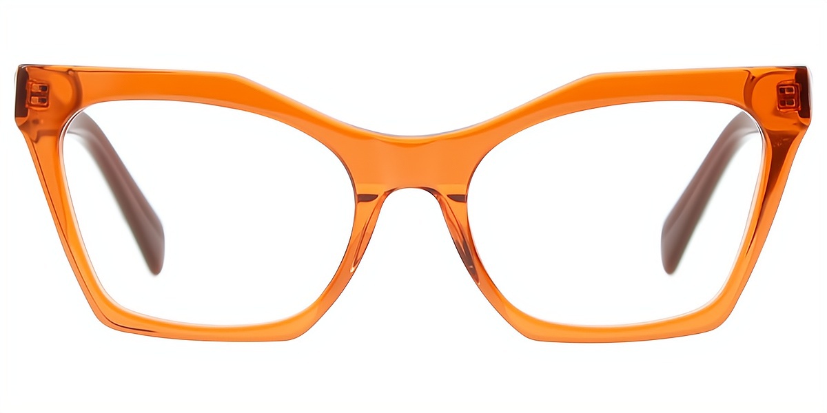 Orange Butterfly Unique Acetate Eyeglasses