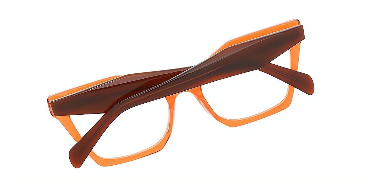 Orange Butterfly Unique Acetate Eyeglasses