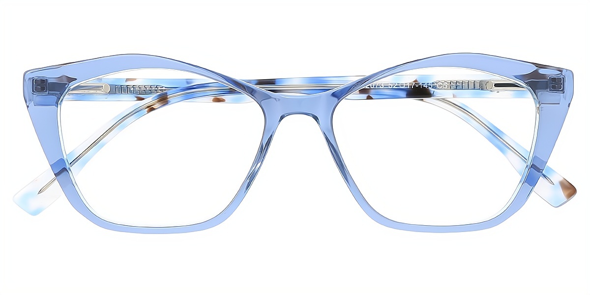 Blue Cat Eye Chic Acetate Eyeglasses