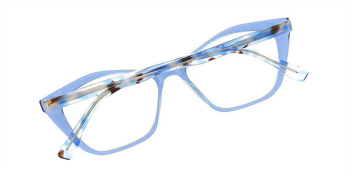 Blue Cat Eye Chic Acetate Eyeglasses