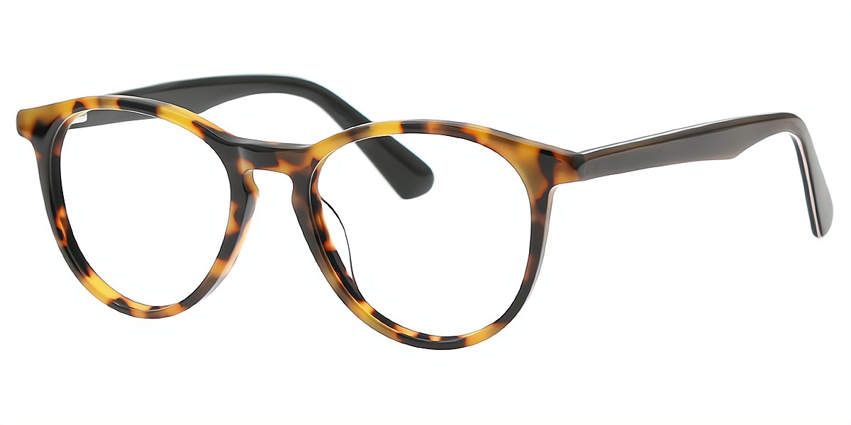 Tortoise Oval Classic Horn Acetate Eyeglasses