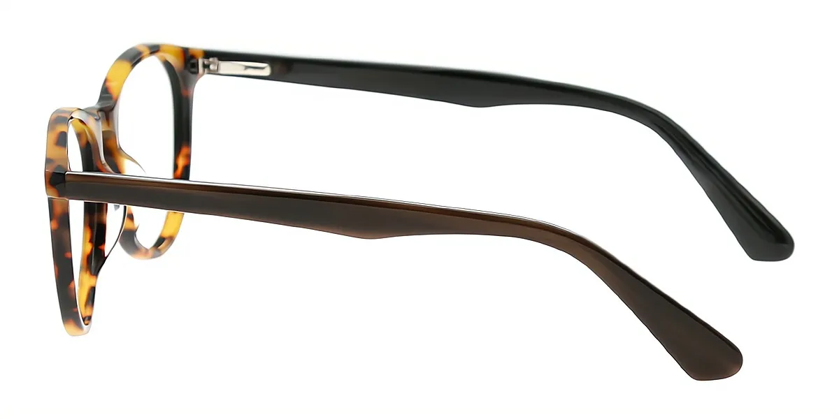 Tortoise Oval Classic Horn Acetate Eyeglasses
