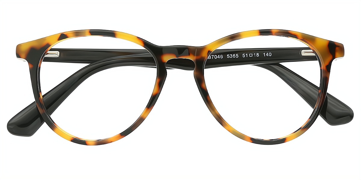 Tortoise Oval Classic Horn Acetate Eyeglasses