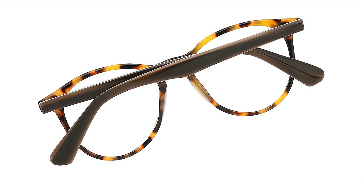 Tortoise Oval Classic Horn Acetate Eyeglasses