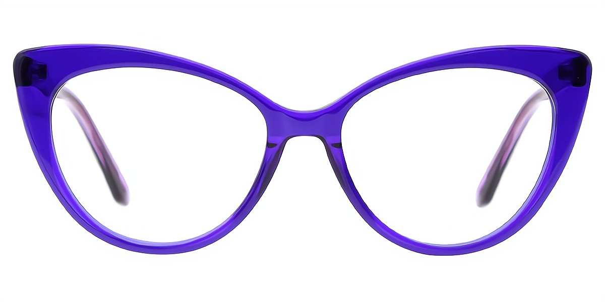 Purple Cat Eye Modish Acetate Eyeglasses