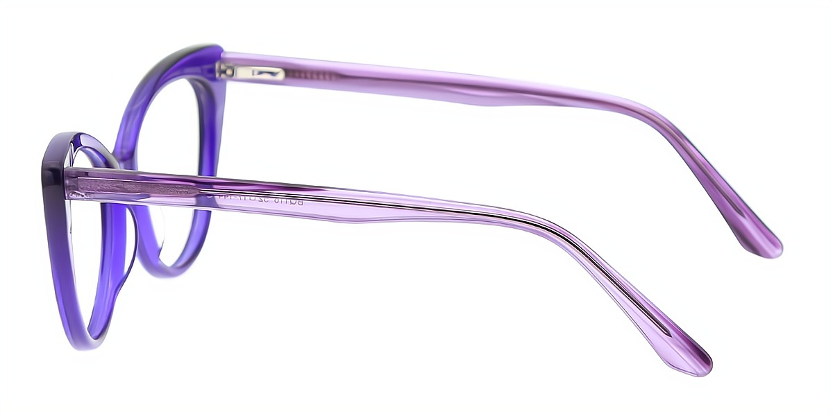 Purple Cat Eye Modish Acetate Eyeglasses