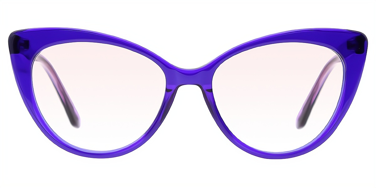 Purple Cat Eye Modish Acetate Eyeglasses