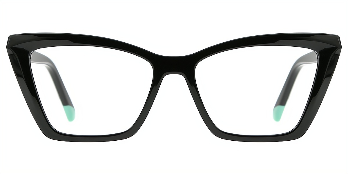 Black Cat Eye Hipster Oversized TR90 Eyeglasses
