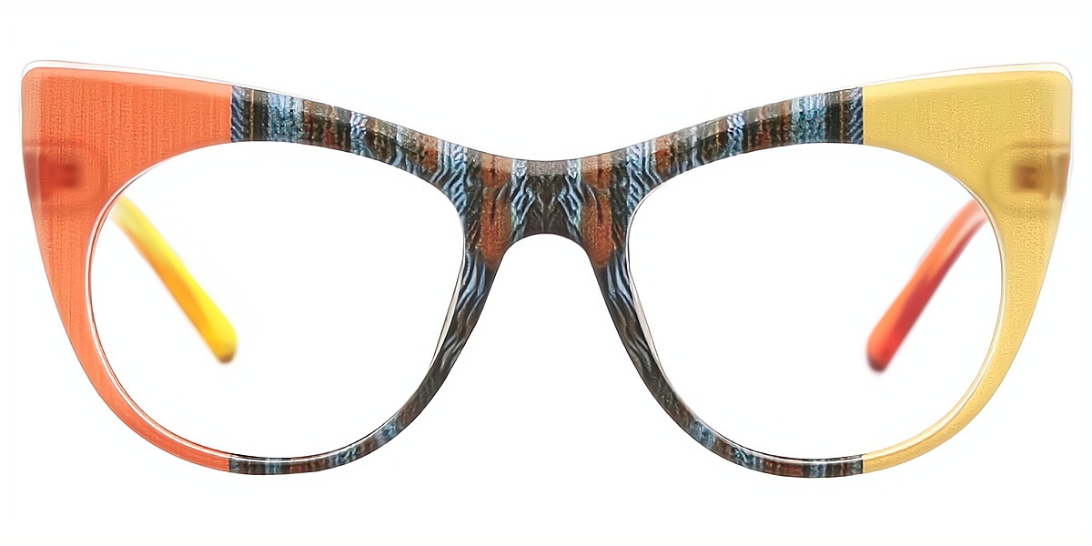 Mix Cat Eye Unique Plastic Eyeglasses