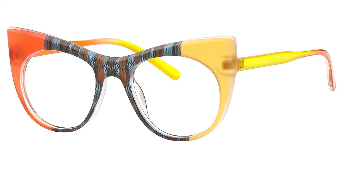 Mix Cat Eye Unique Plastic Eyeglasses