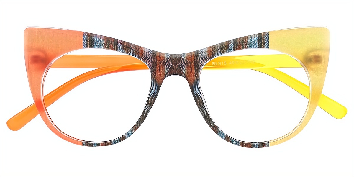 Mix Cat Eye Unique Plastic Eyeglasses
