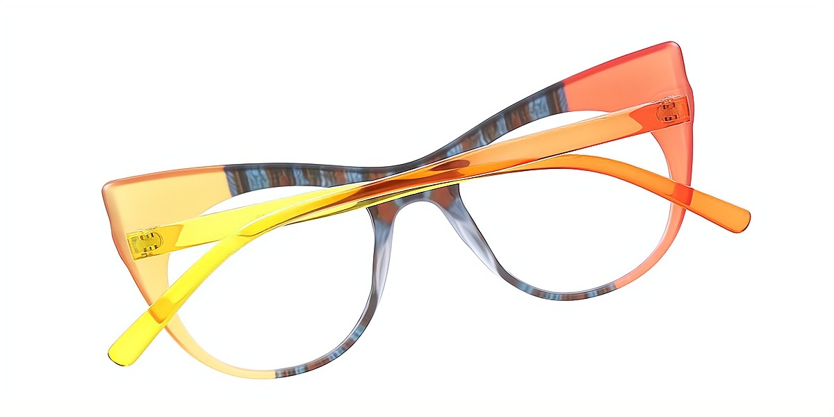 Mix Cat Eye Unique Plastic Eyeglasses