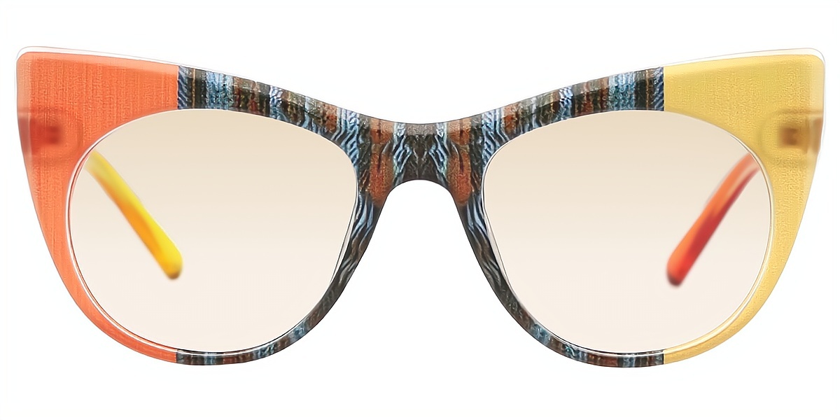 Mix Cat Eye Unique Plastic Eyeglasses