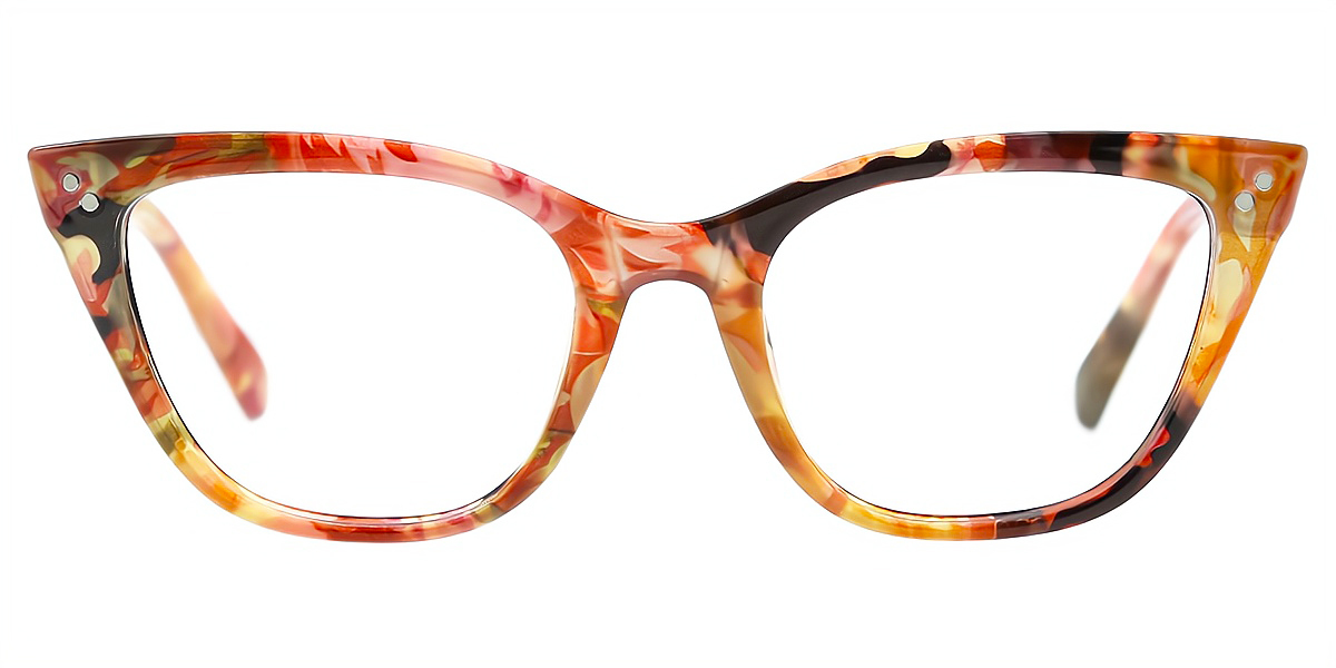 Floral Cat Eye Fancy TR90 Eyeglasses