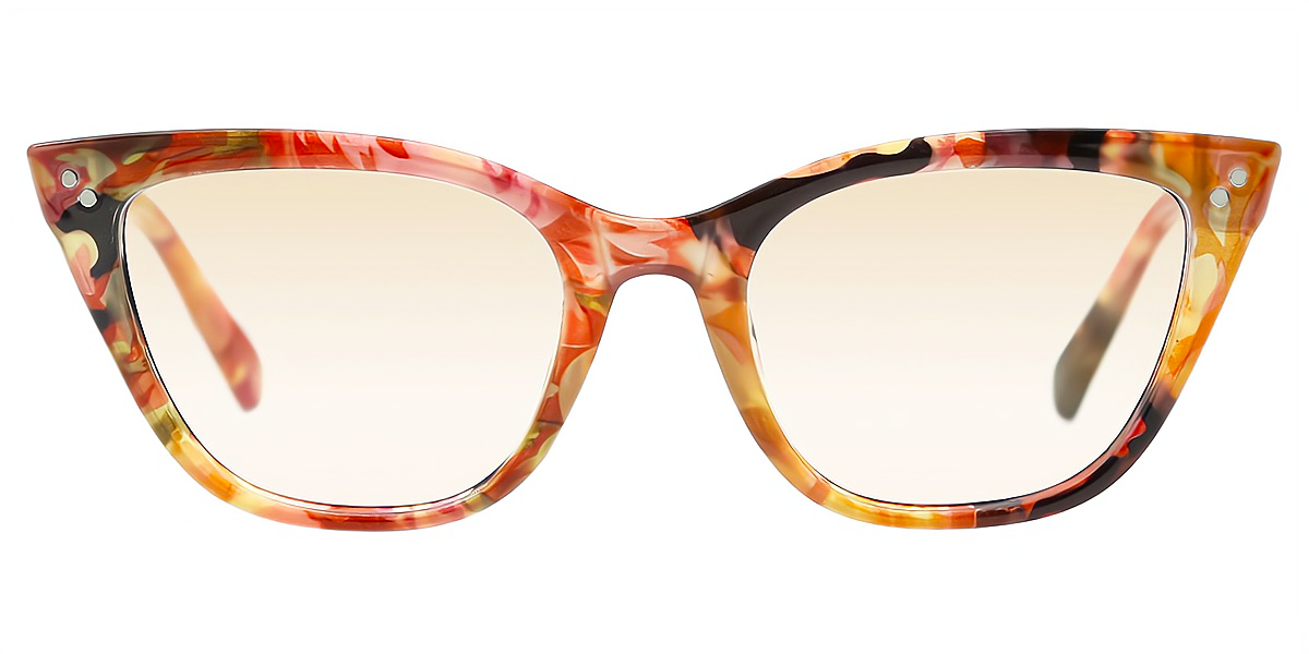 Floral Cat Eye Fancy TR90 Eyeglasses