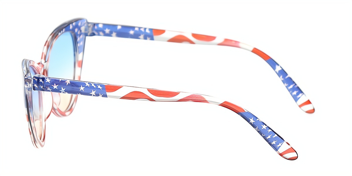 Multicolor Cat Eye Modish Plastic Eyeglasses
