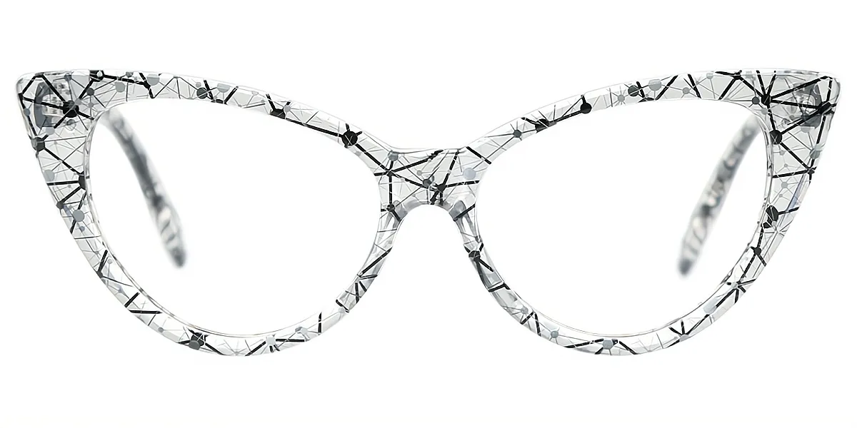 Mix Cat Eye Modish Plastic Eyeglasses