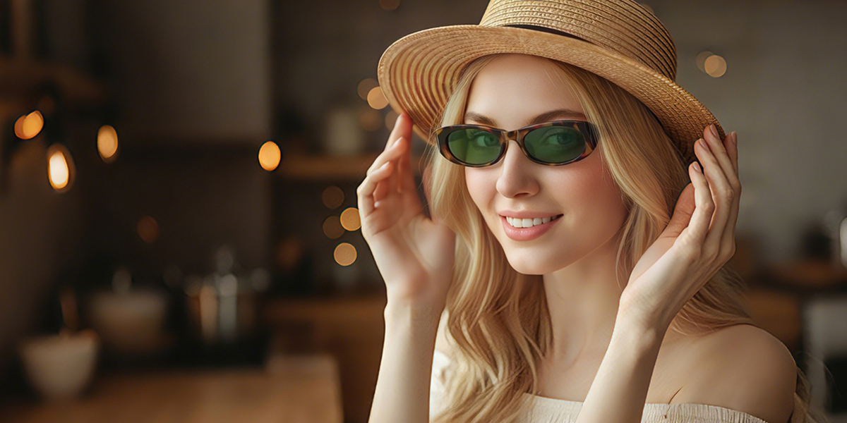 Tortoise Oval Retro Plastic Eyeglasses