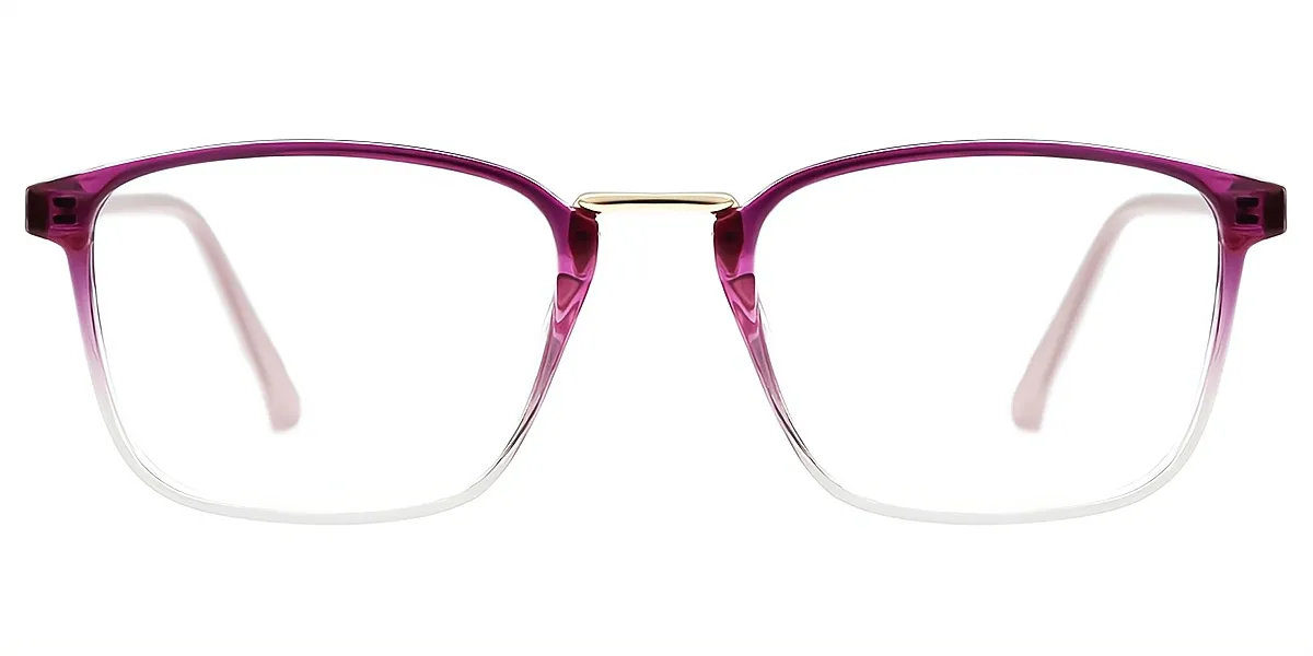 Purple Rectangle Refined TR90 Eyeglasses