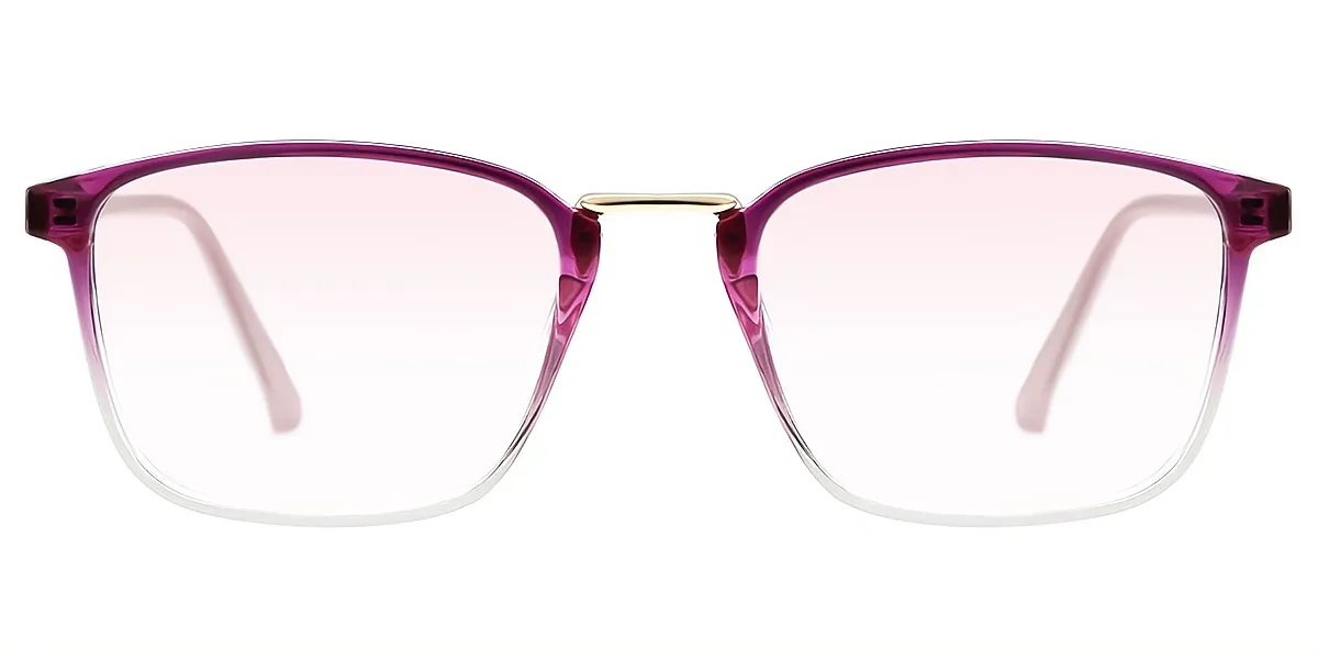 Purple Rectangle Refined TR90 Eyeglasses