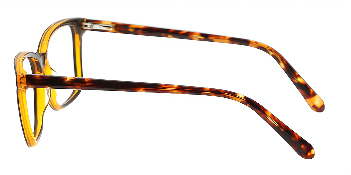 Black Rectangle Elegant Acetate Eyeglasses