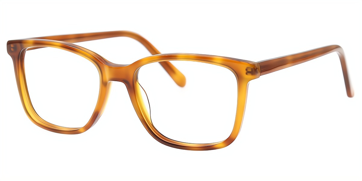 Orange Horn Elegant Acetate Eyeglasses