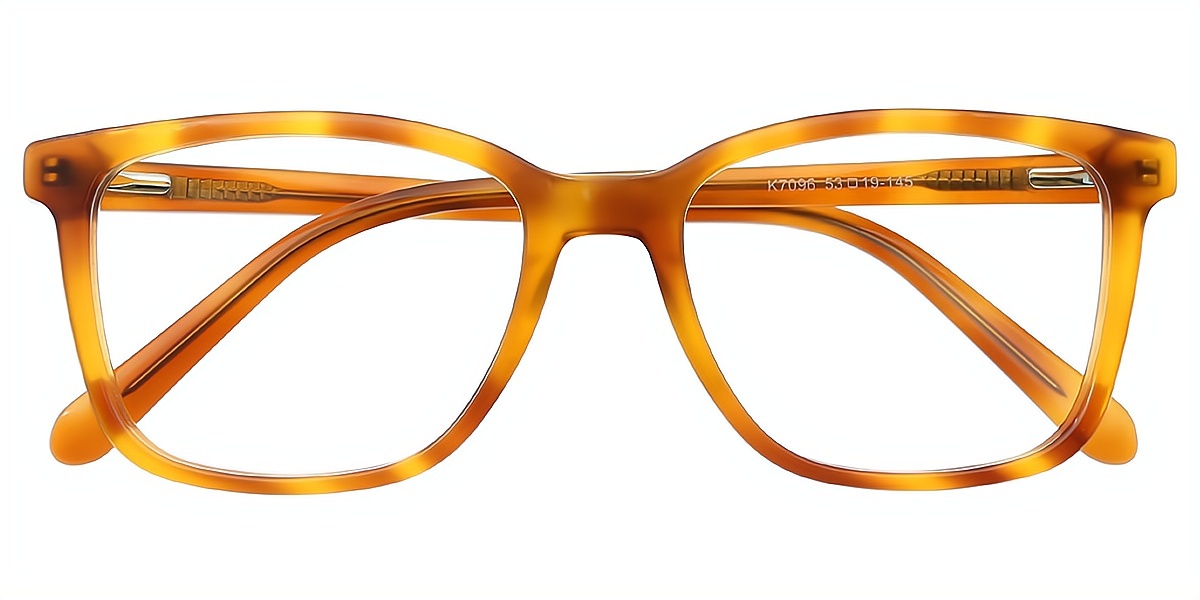 Orange Horn Elegant Acetate Eyeglasses