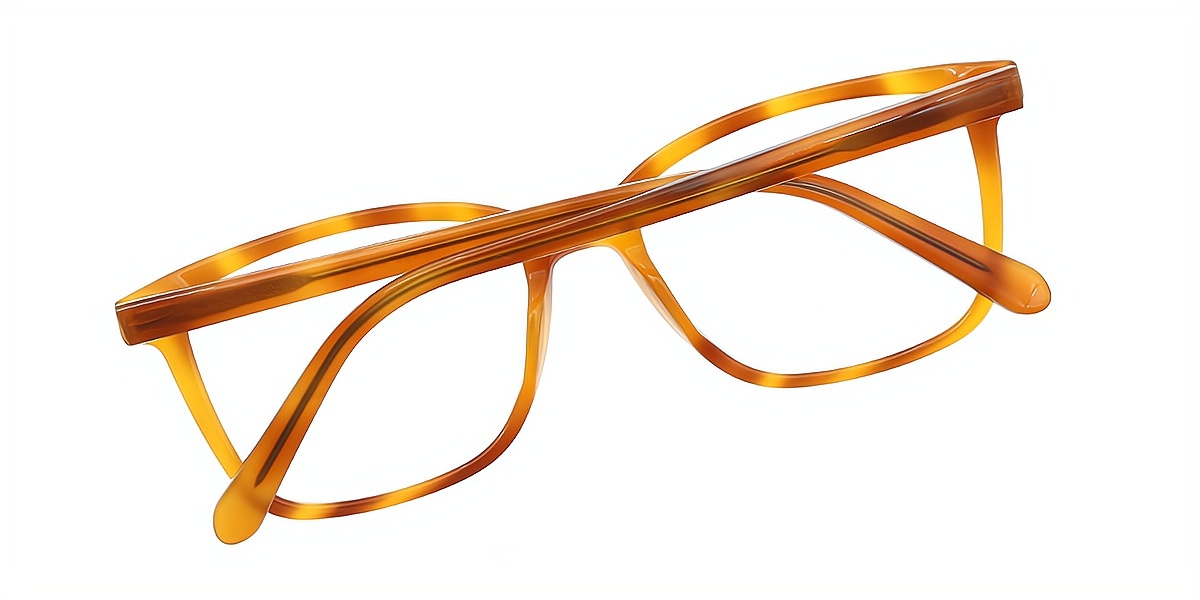 Orange Horn Elegant Acetate Eyeglasses