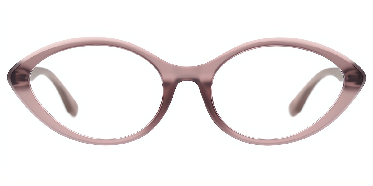 Purple Oval Retro TR90 Eyeglasses