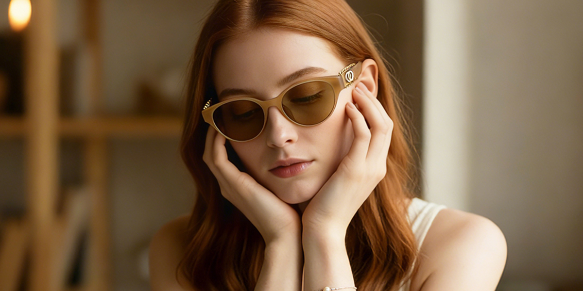 Brown Cat Eye Classic TR90 Eyeglasses