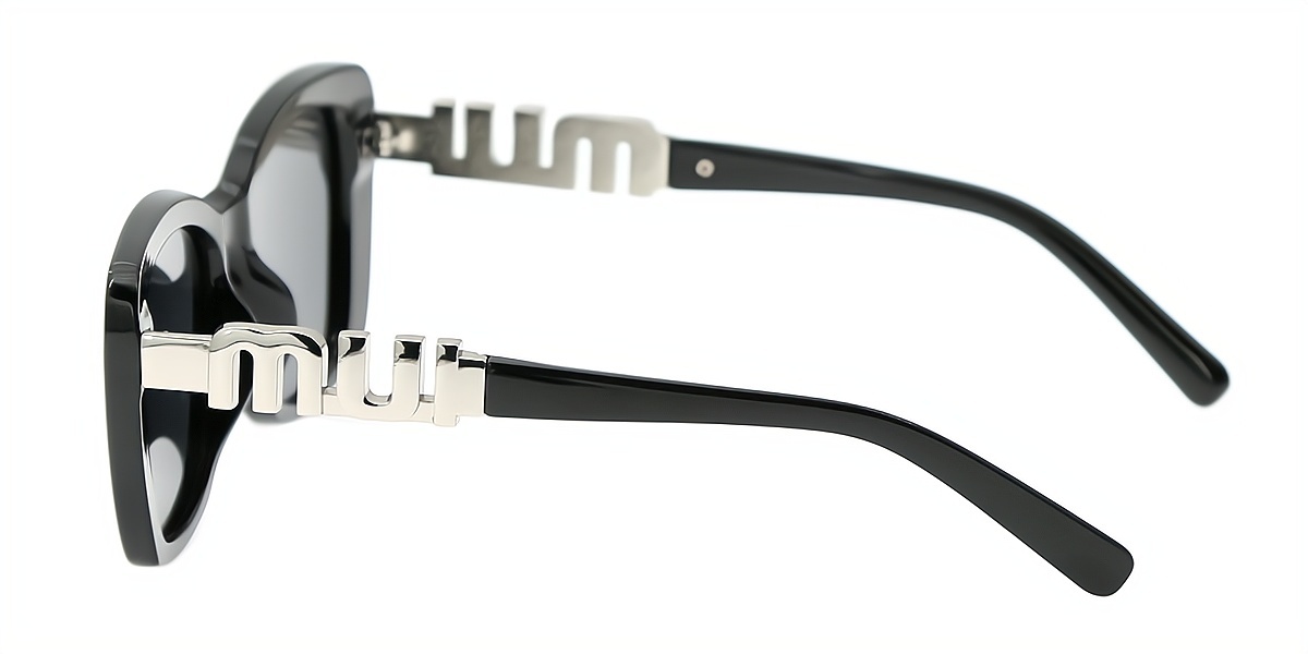 Black Oval Hipster TR90 Eyeglasses