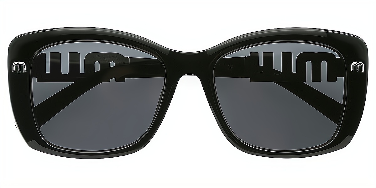 Black Oval Hipster TR90 Eyeglasses